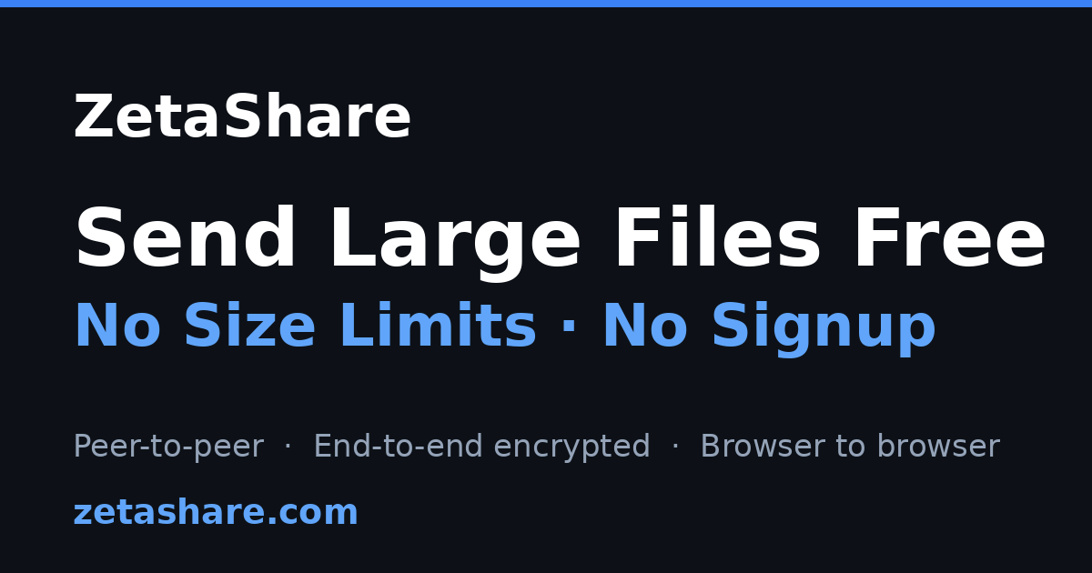 zetashare — send large files free, peer-to-peer og image